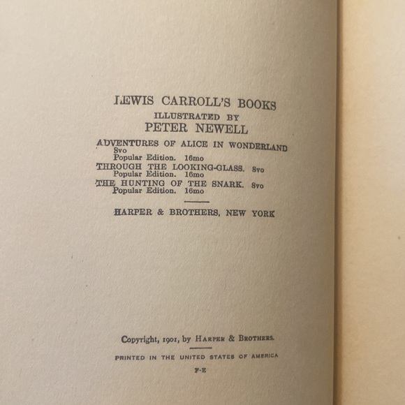RARE 1901 Alice’s Adventures in Wonderland, Lewis Carroll, Illust. Peter Newell - Picture 4 of 11